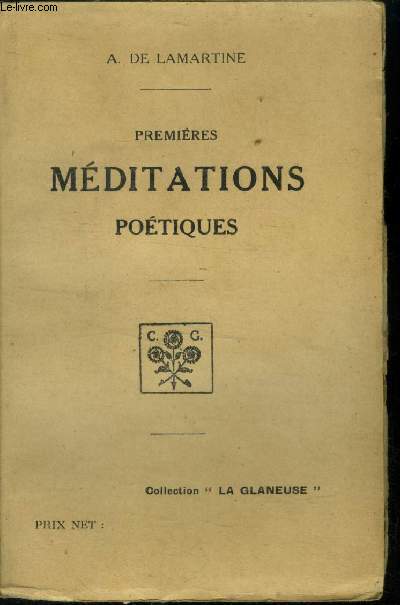 Premires Mditations potiques.Collection 