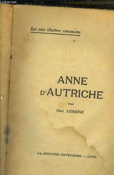 Anne d'Autriche. Collection 