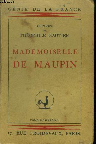 Mademoiselle de Maupin Tome 2 (Collection 
