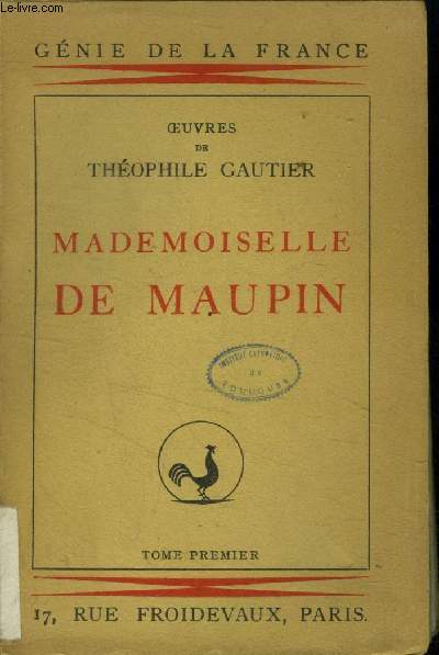 Mademoiselle de Maupin Tome 1 (Collection : 
