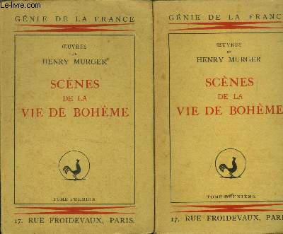 Scnes de la vie de bohme Tomes 1 et 2 (en deux volumes) - (Collection : 