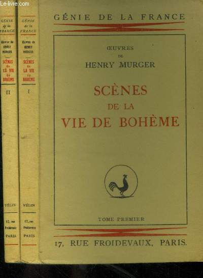 Scnes de la vie de bohme Tomes 1 et 2 (en deux volumes) - (Collection : 