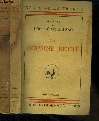 La cousine Bette Tomes 1 et 2 (en deux volumes) - Collection : 