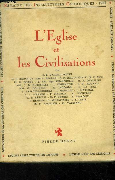 L'eglise et les civilisations