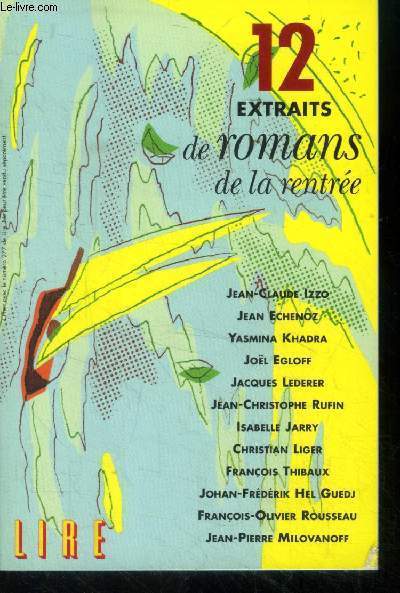 12 extraits de romans de la rentre