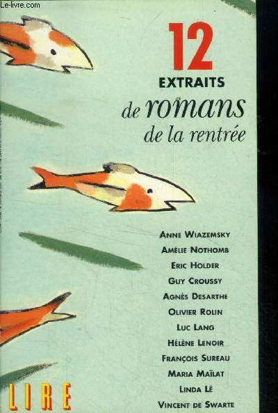 12 extraits de romans de la rentre