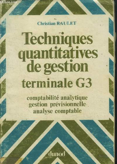 Techniques quantitatives de gestion terminale G3