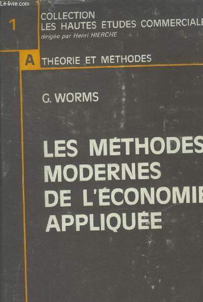 Les mthodes modernes de l'conomie applique