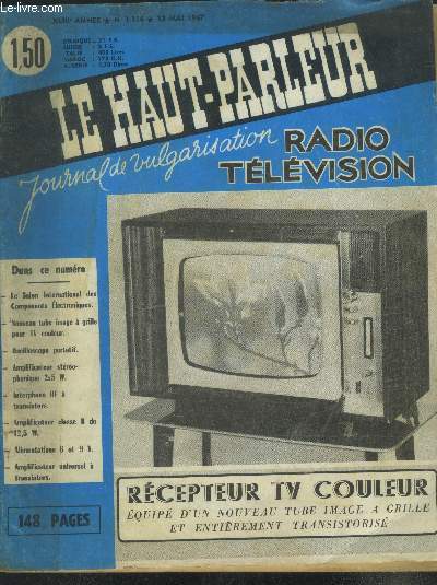Le Haut-Parleur. Journal de vulgarisation Radio Tlvision n 1114, 13 mai 1967