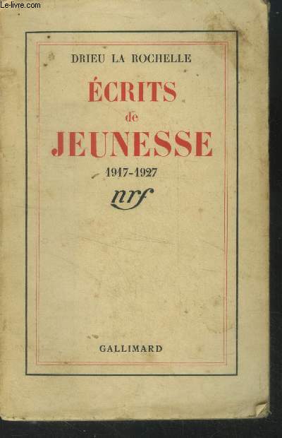 Ecrits de jeunesse 1917-1927