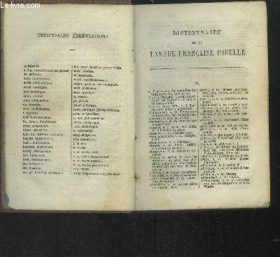 Dictionnaire de la langue franase usuelle