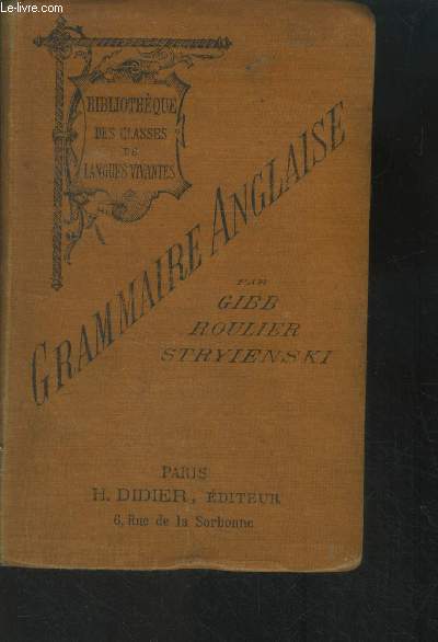 Grammaire anglaise