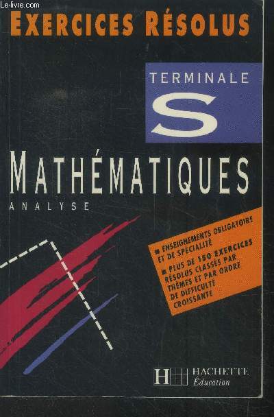 Mathmatiques analyse Terminale S.