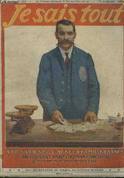 Je sais tout n102 : 15 juillet 1913. Un continent coup en deux, par le Dr Crinon. Les gaits du Budget, par Henri Morandes. Posie : Divitiacus, par Mme Marie Gervais. A la veille de mes cent ans, par Ferdinand Dugu. Page Comique: L'esprit  l'tranger