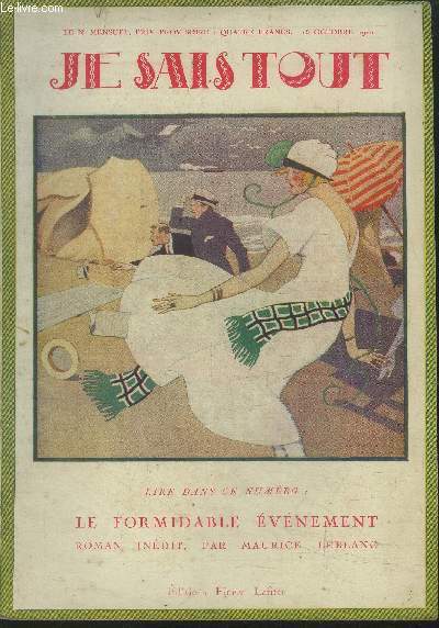 Je sais tout N178, 15 octobre 1920.Les toiles du cinma- Nos nergies nationales- D'Alger  Marrakech en automibile...