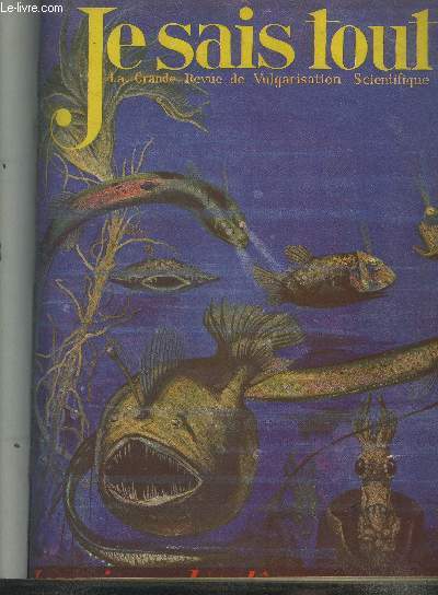 Je sais tout n236 : 15 aout 1925 : Les merveilles de la houille blanche- Un priscope  l'hopital-L'outillage d'un grand port moderne Rotterdam-Des innovations mcaniques- Pour faire du canotage en chambre- Les poissons des abimes sous marins...
