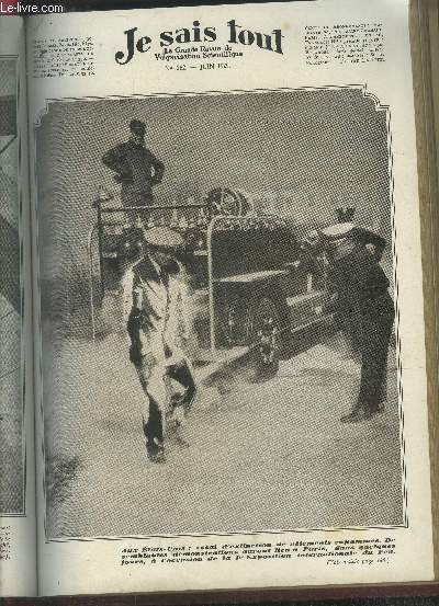 Je sais tout n 282, juin 1929 :600  l'heure en hydravion bolide-Lpre, peste, typhus, cholra menacent ils encore l'Europe?-Les hommes travaillent huit heures, les enfants onze....