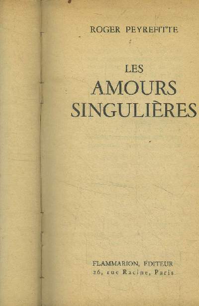 Les amours singulires