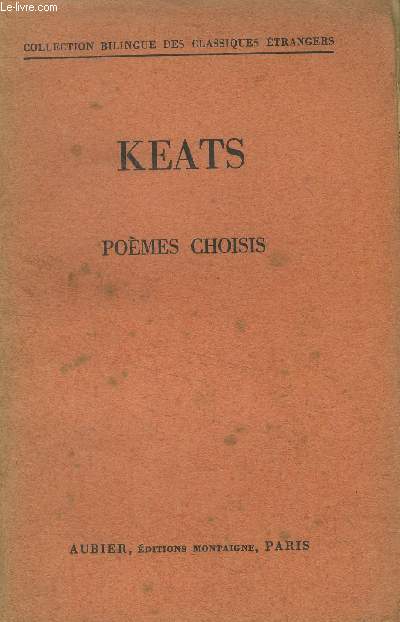 Pomes choisis (Collection bilingue des classiques trangers)