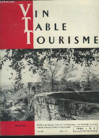 Vin table tourisme n1 1966