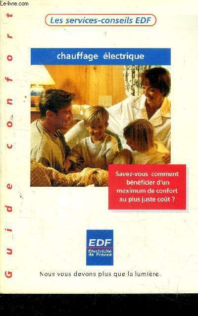 Les services conseils EDF. Guide confort