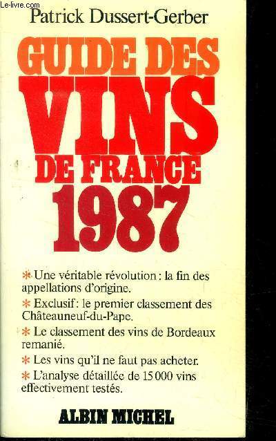 Guide des vins de France 1987