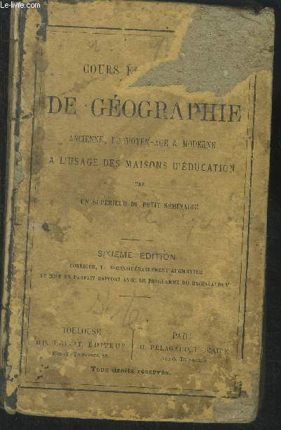 Cours de gographie ancienne du moyen age et moderne