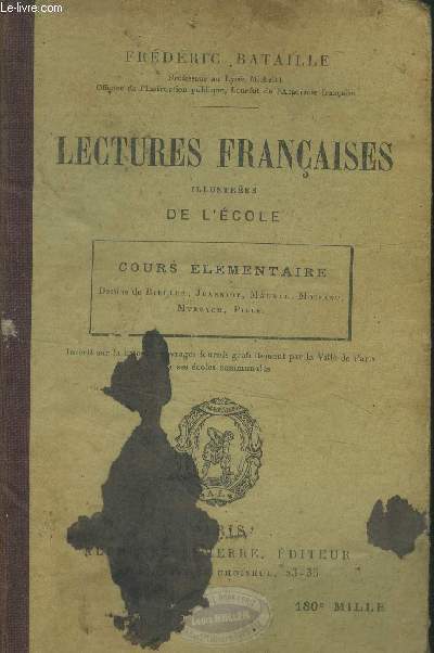 Lectures franaises cours lmentaire