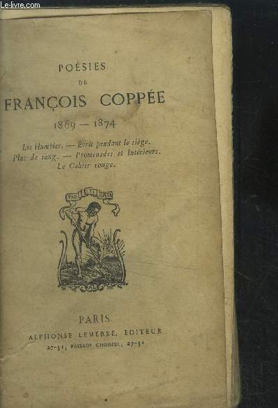 Posies de Franois Cope 1869-1874