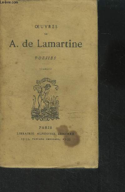 Oeuvres de A. De Lamartine .Posies