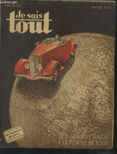 Je sais tout mars 1935 ::Lavements de poux contre le typhus- L'usine  fabriquer , a purifier et a irradier les sons- Une lampe lectrique visible de la lune...