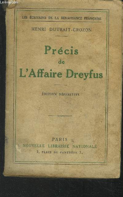 Précis de l'affaire Dreyfus