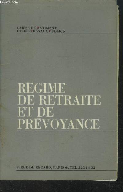 Rgime de retraite et de prvoyance