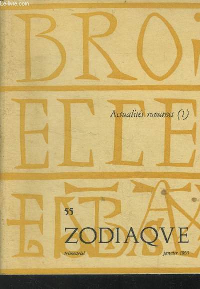 Zodiaque, n 55, jan. 1963, actualites romanes (1)
