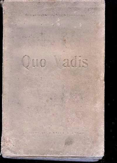 Quo vadis - roman des temps nroniens - edition du jubil