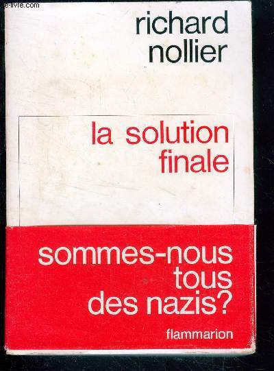 La solution finale + coupure de presse + bandeau d'diteur