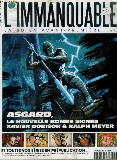 L'immanquable -N13- fevrier 2012- la BD en avant premiere- Asgard, la nouvelle bombe signee xavier dorison & ralph meyer- kinky & cosy- interview de corbeyran- nu-men - le pilote a l'edelweiss- zobo- gringos locos- ...