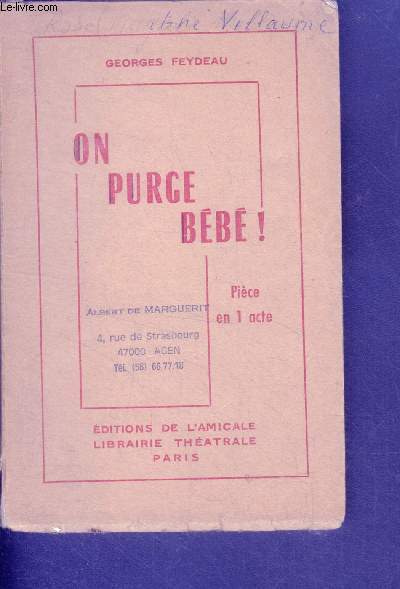 On purge bebe ! - piece en un acte