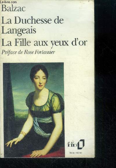La Duchesse de Langeais - La Fille aux yeux d'or- Folio N846