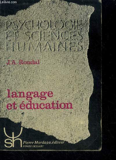 Langage et education - psychologie et sciences humai N74