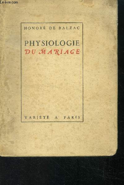 Physiologie du mariage