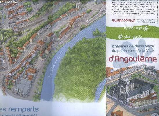 Plan guide d'angouleme - itineraires de decouverte du patrimoine de la ville