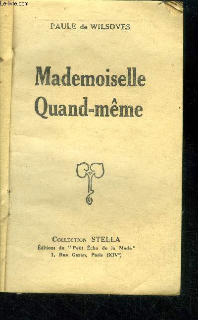Mademoiselle qaund mme