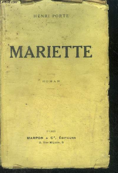 Mariette - roman