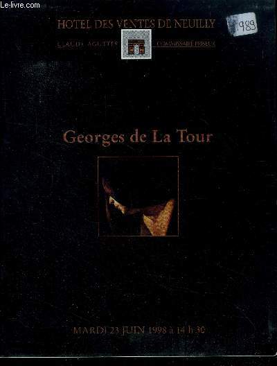 Georges de la tour - hotel des ventes de nueilly - mardi 23 juin 1998 - tableau par georges de la tour, 