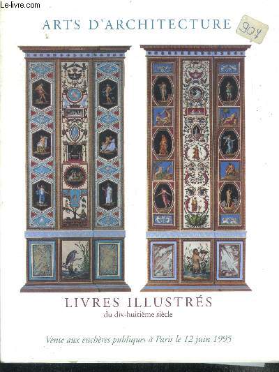 Arts d'architecture livres illustres du dix huitieme siecle vente aux encheres publiques a paris, le 12 juin 1995