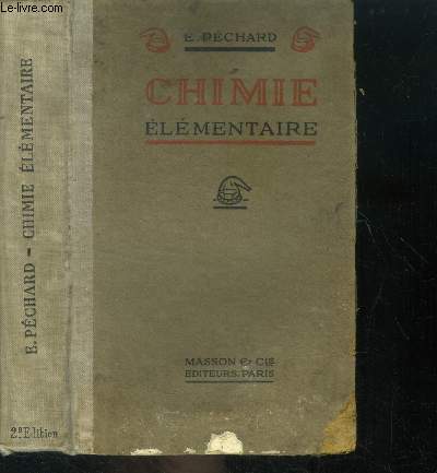 Chimie elementaire- 2eme edition revue