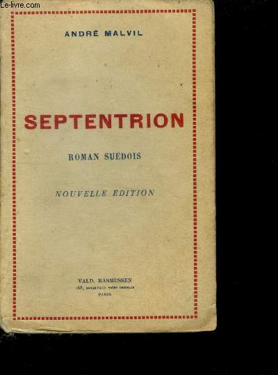 Septentrion - roman suedois - nouvelle Edition