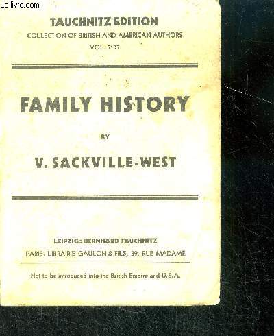 Family history - collection of british and american authors vol. 5107
