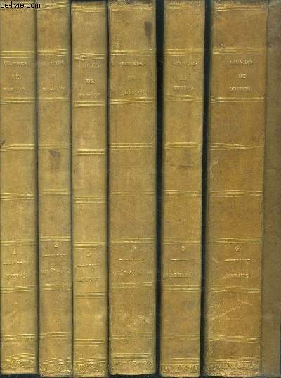 Oeuvres de buffon avec les suites par achille comte - 6 volumes (COMPLET) : du tome 1 au tome 6
